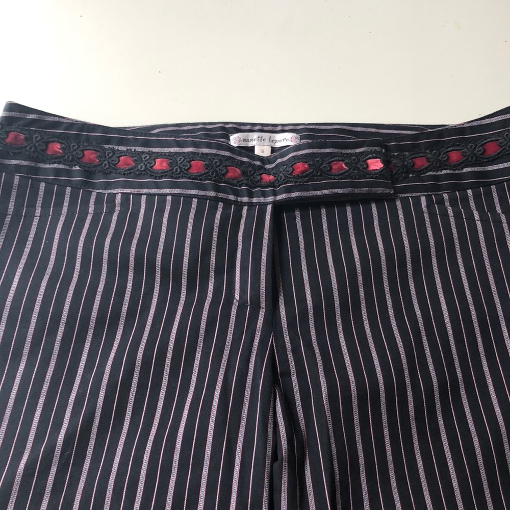 Nanette Lepore wide legged striped pant